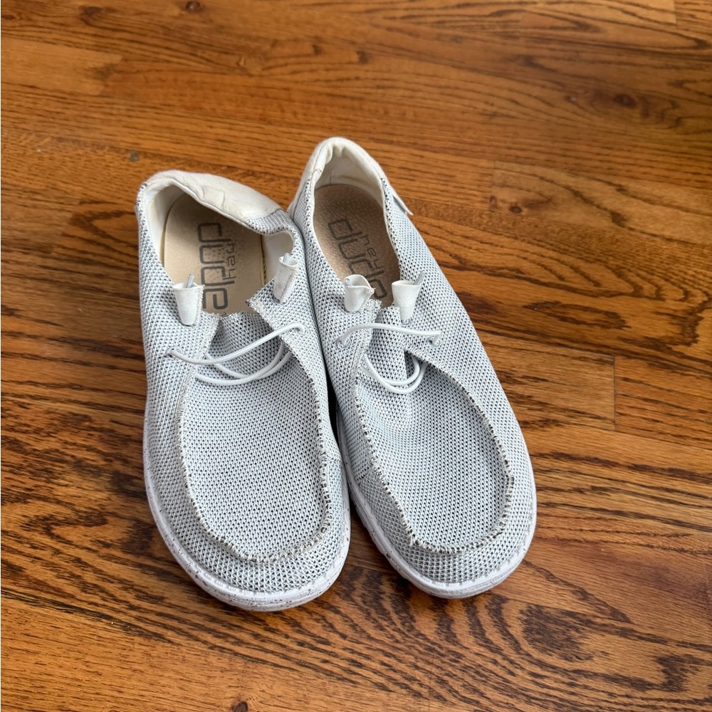 Hey Dude Women's Wally Knit Slip-On Shoes - White